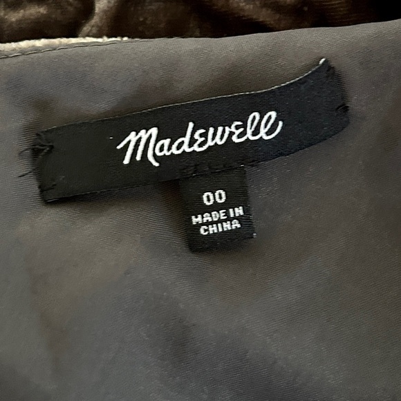 MADEWELL Velvet Button Down Cami Whimsigoth Fairy Grunge Boho Goblincore Size 00 - Picture 2 of 10